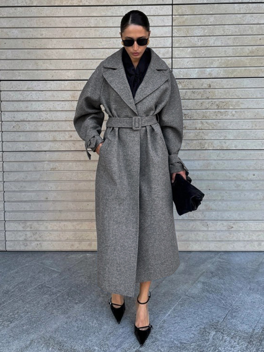 LUCYSHIHATTU Abrigos largos de - Wool Coat Peacoat reseña y precio