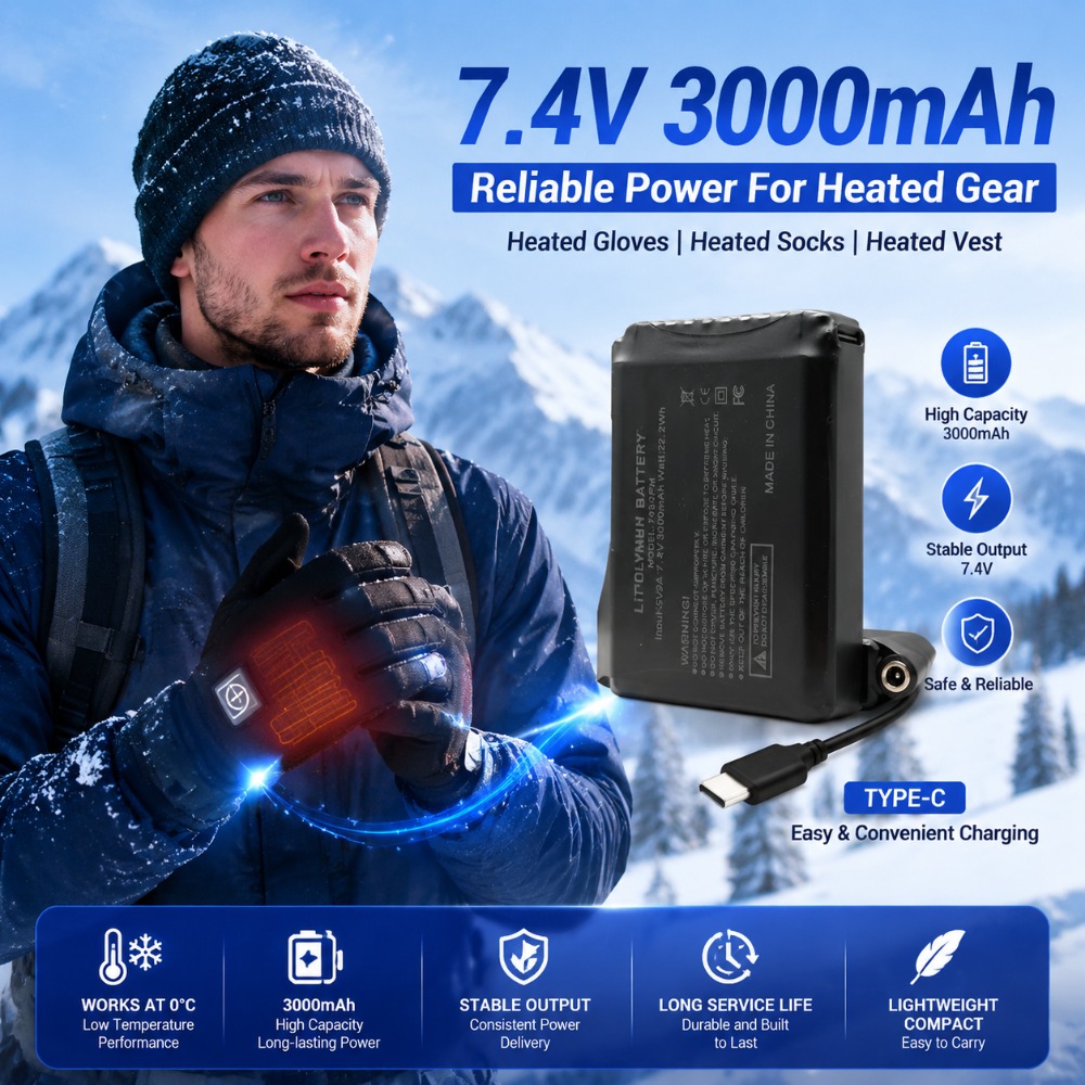 Batería de iones de litio de 7 - Heated Vest Battery reseña y precio