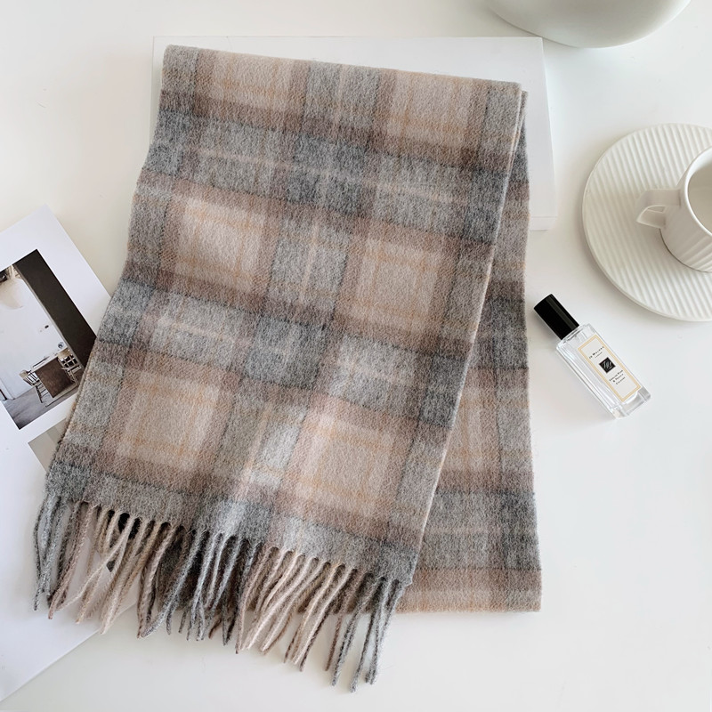 2025 bufandas a cuadros escoce - Wool Scarf Men reseña y precio