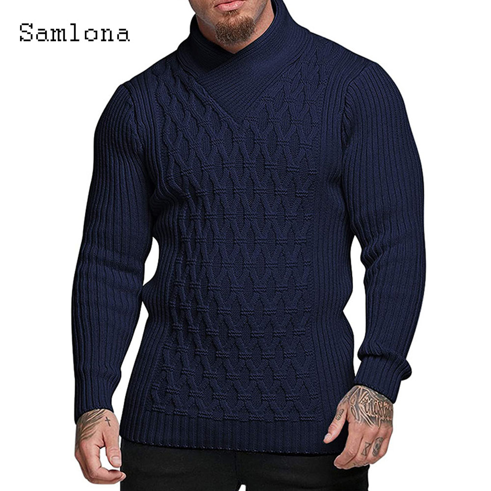 Samlona, otoño, nuevos suétere - Wool Scarf Men reseña y precio
