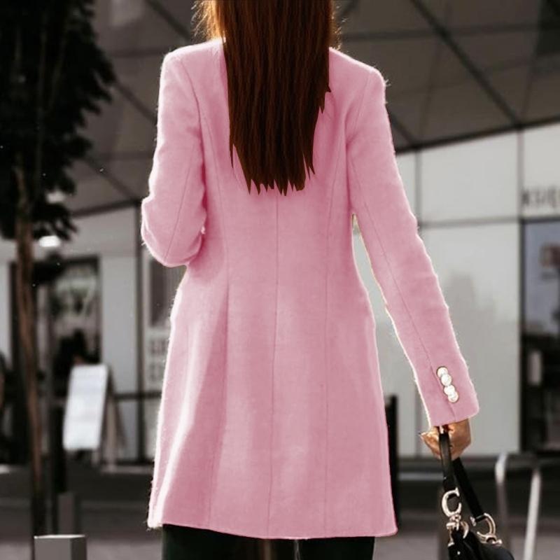 Abrigos lana para mujer Otoño  - Wool Coat Peacoat reseña y precio