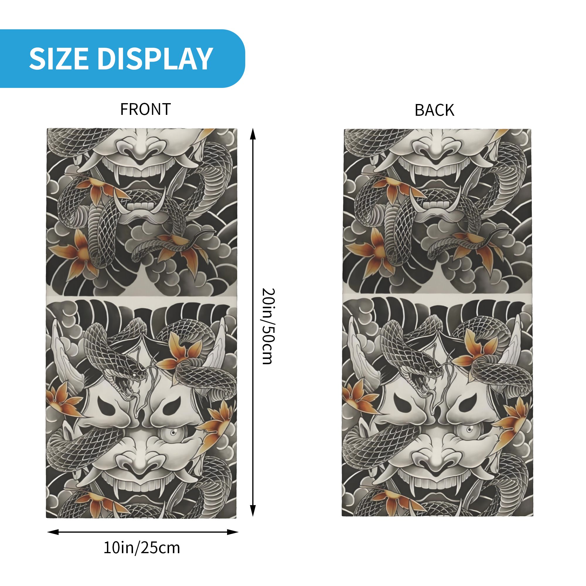 Bandana personalizada Samurai  - Neck Gaiter Fleece reseña y precio