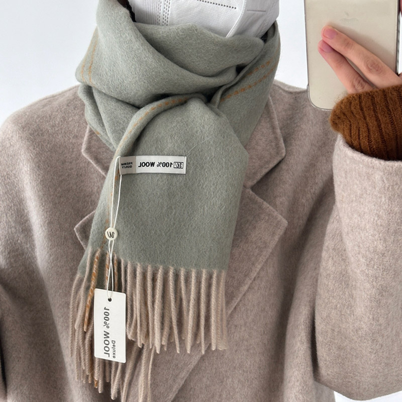 Bufanda elegante de lana 100%  - Wool Scarf Men reseña y precio