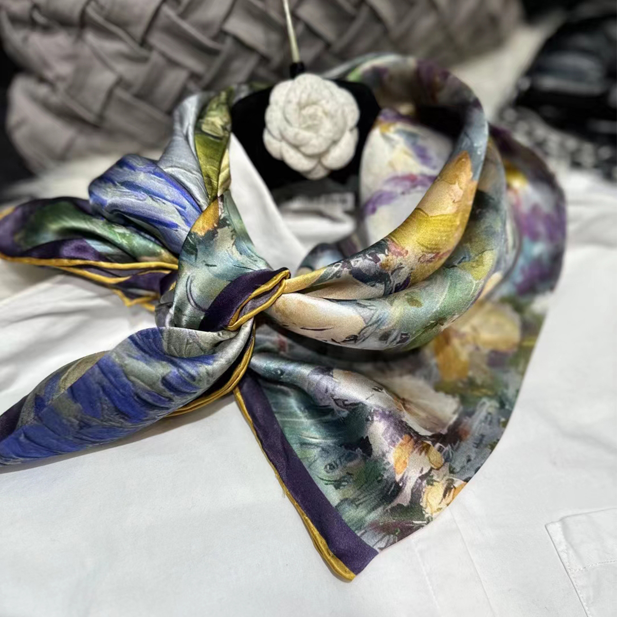 BYSIFA-bufanda de seda para mu - Shawl Wrap Winter reseña y precio