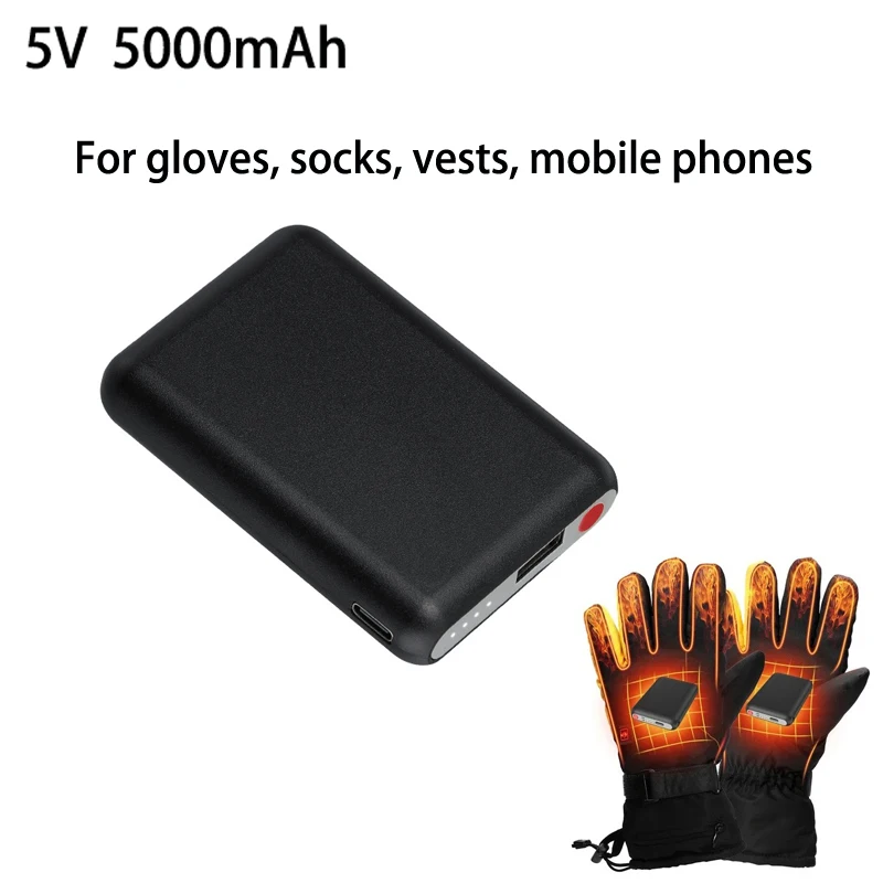 Banco de energía 5V 5000mAh gu - Heated Vest Battery reseña y precio
