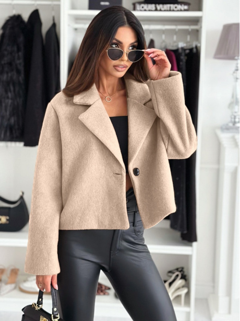 Gabardina recortada para mujer - Wool Coat Peacoat reseña y precio