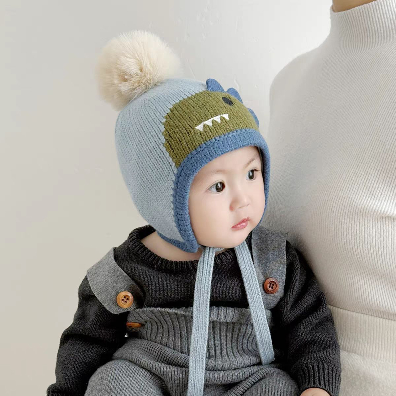 Gorro de punto con pompón de a - Knit Beanie Hat Warm reseña y precio