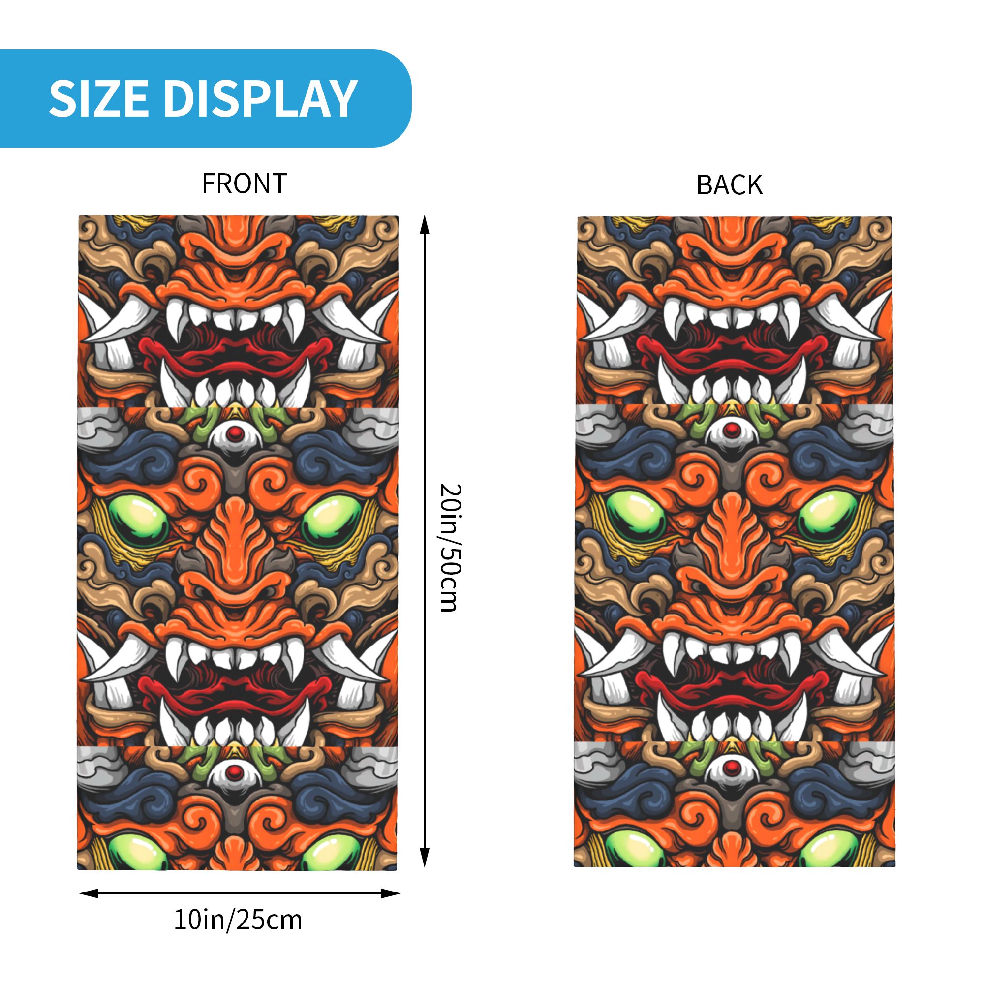 Personalizado Samurai Demon On - Neck Gaiter Fleece reseña y precio