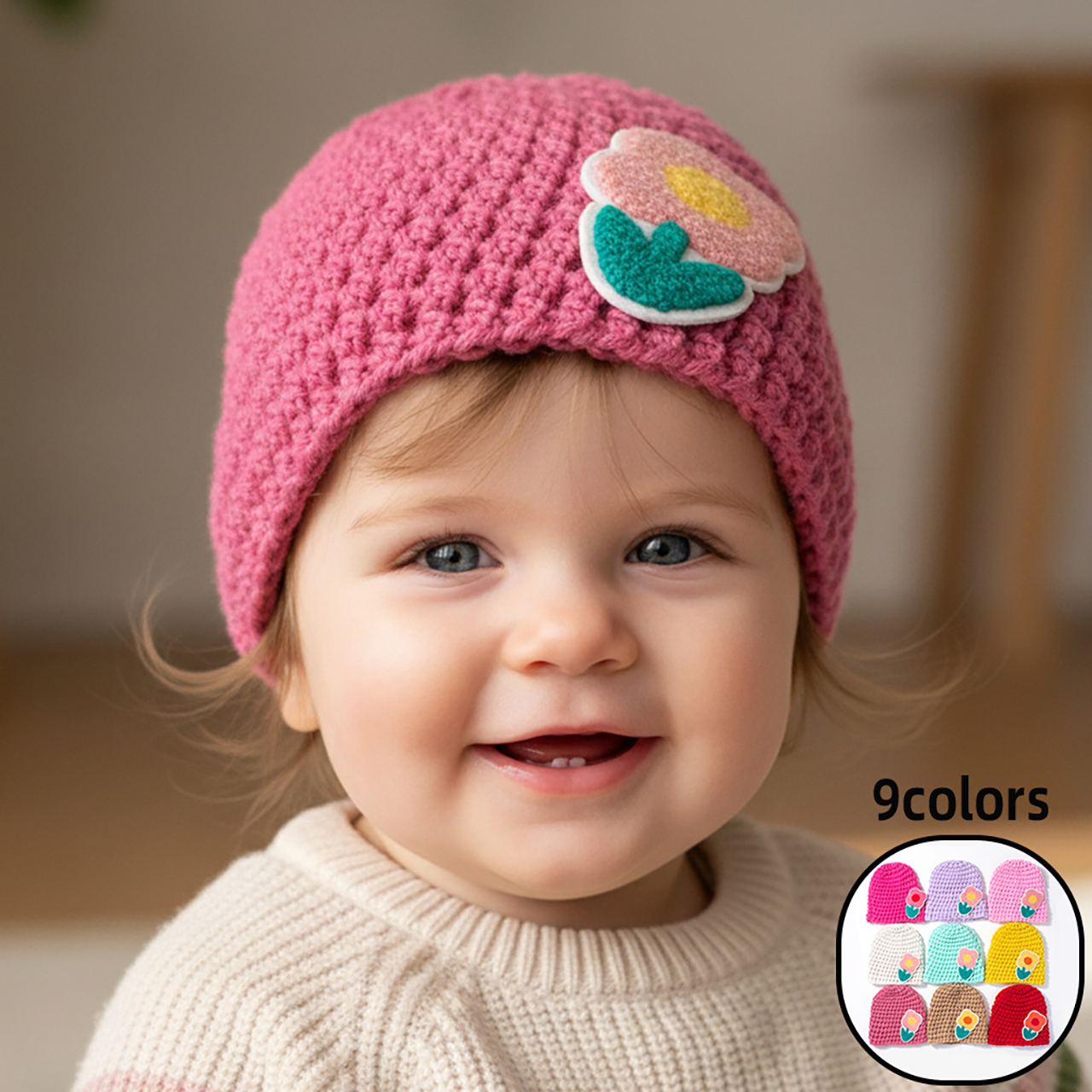 Gorro de punto para recién nac - Knit Beanie Hat Warm reseña y precio