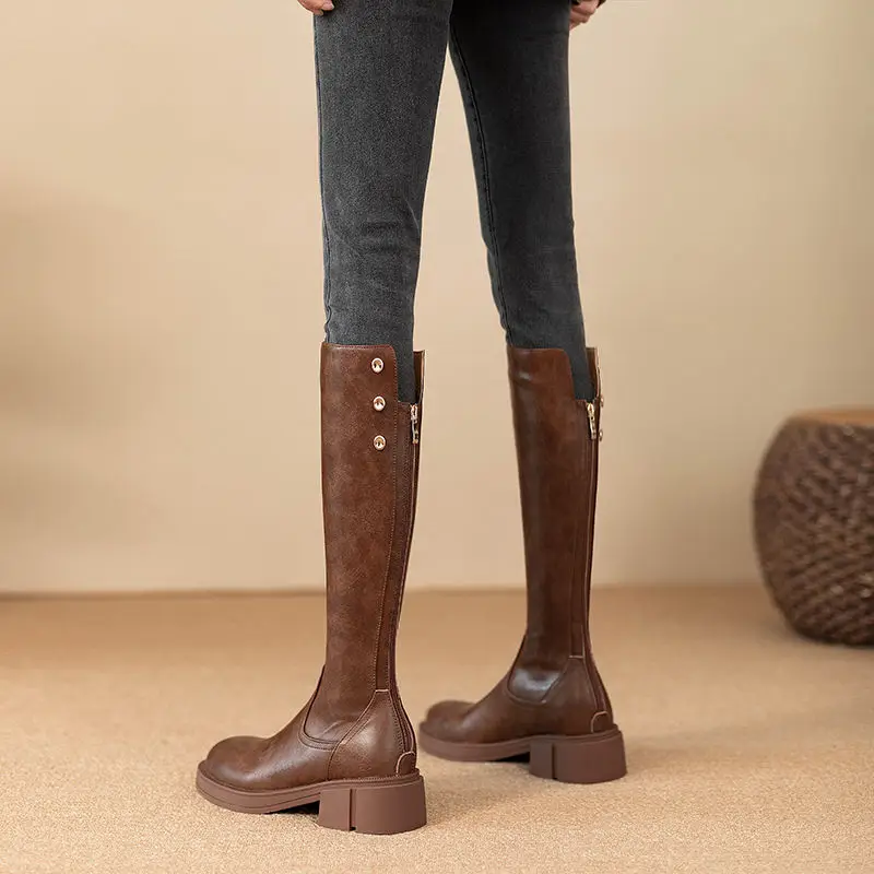 Otoño Invierno tacón medio señ - Waterproof Winter Boot reseña y precio